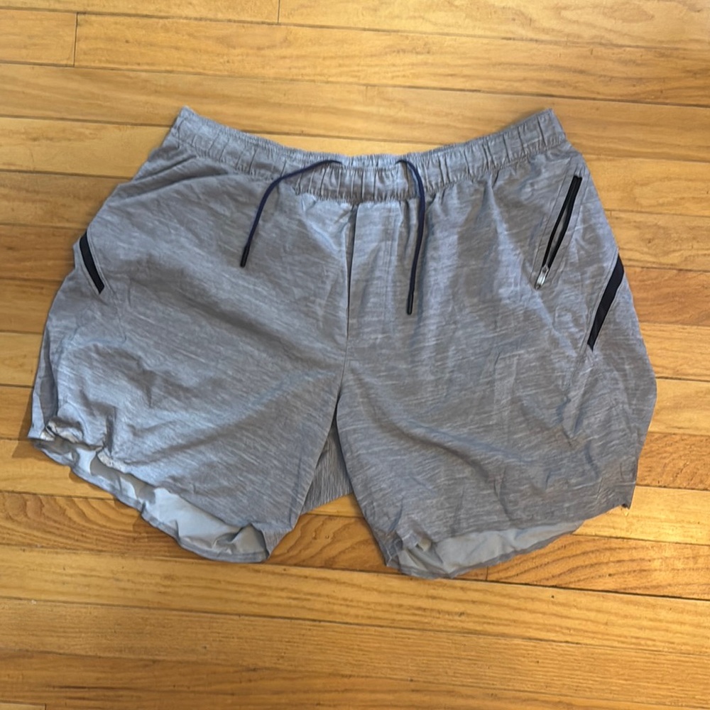 Men's Gray Lululemon Fast and Free Shorts